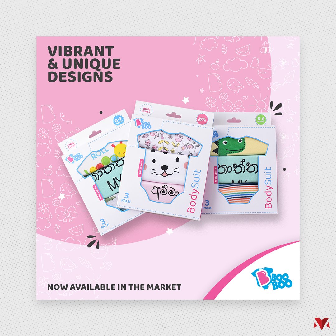 BooBoo BodySuit packaging photography — Vibrant & Unique Designs