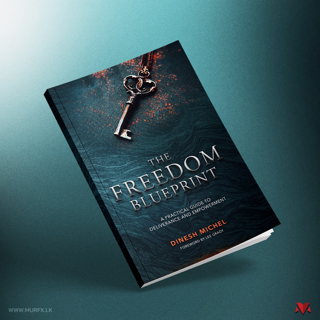The Freedom Blueprint book cover — a key on a chain over a dark textured background
