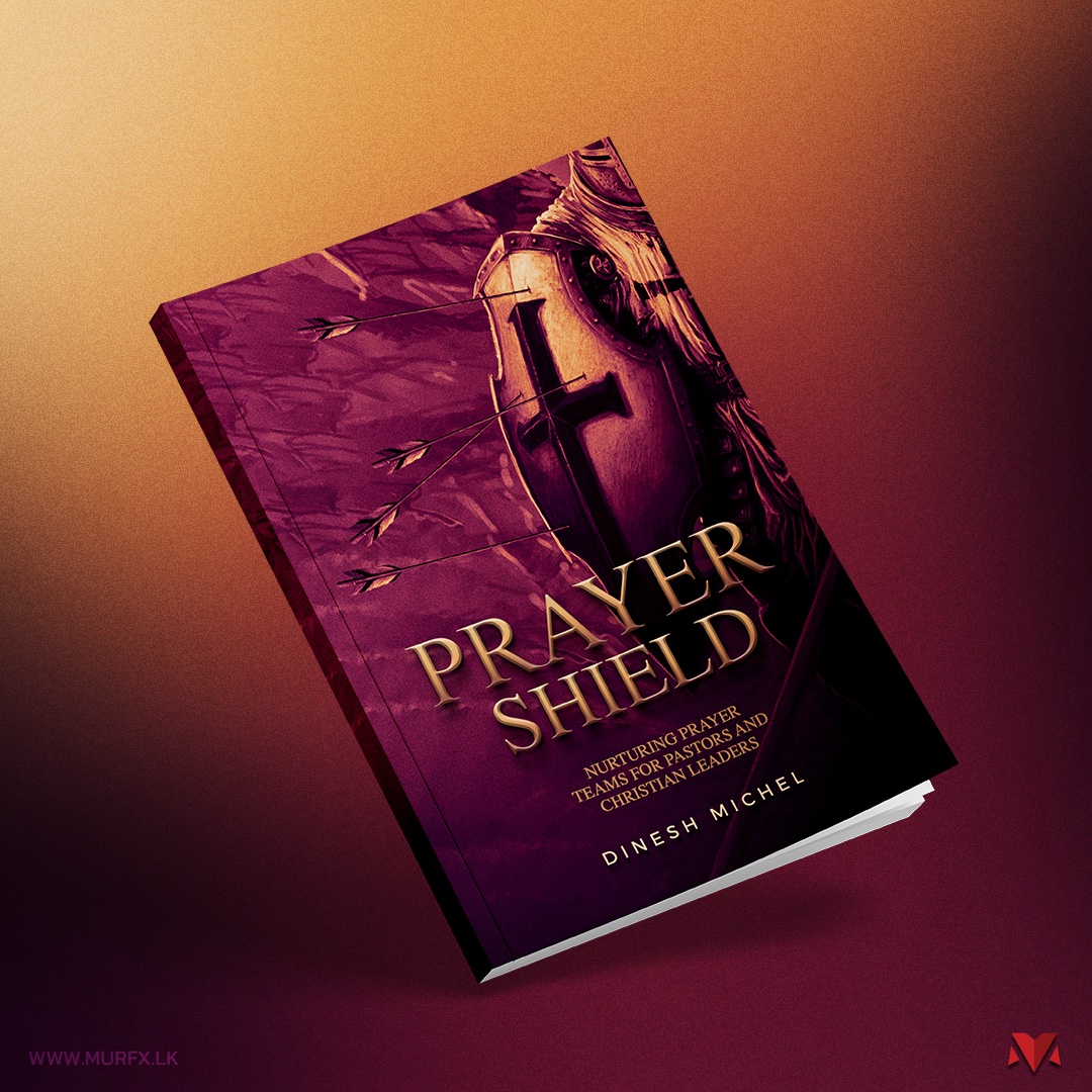 Prayer Shield book cover — a knight's shield and crossed arrows