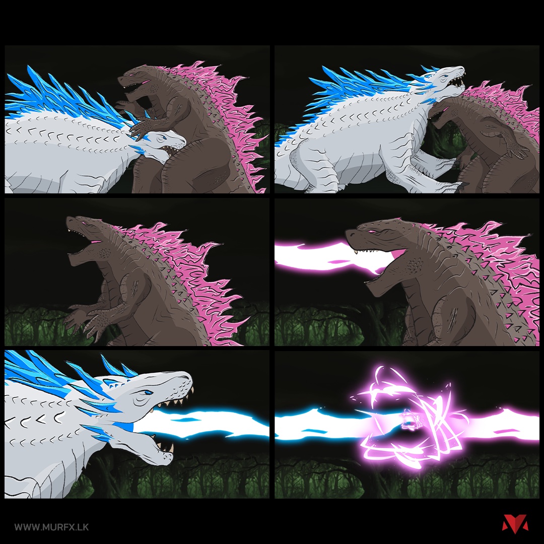 Titan Showdown fan animation, fight sequence